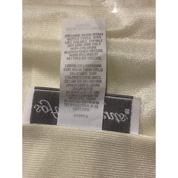 Vtg Soft Moments 2-Piece Pajama Set Pale Yellow Lace Sz M 1970s NOS NWT USA - Picture 6 of 12